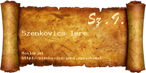 Szenkovics Imre névjegykártya